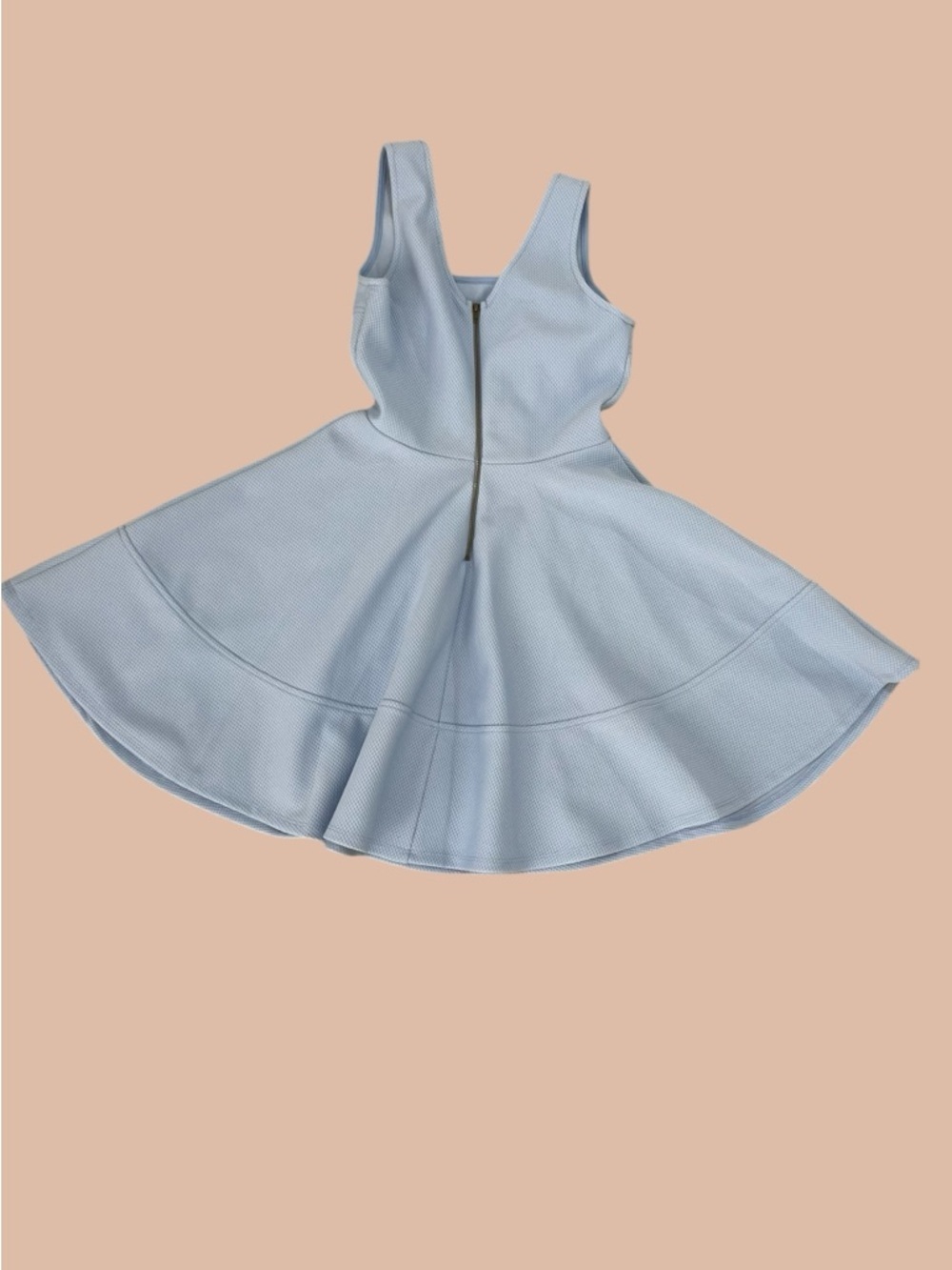 Lulus Women’s Size M Fit  Flare Sleeveless Mini Dress Light Blue Polyester - Picture 3 of 16
